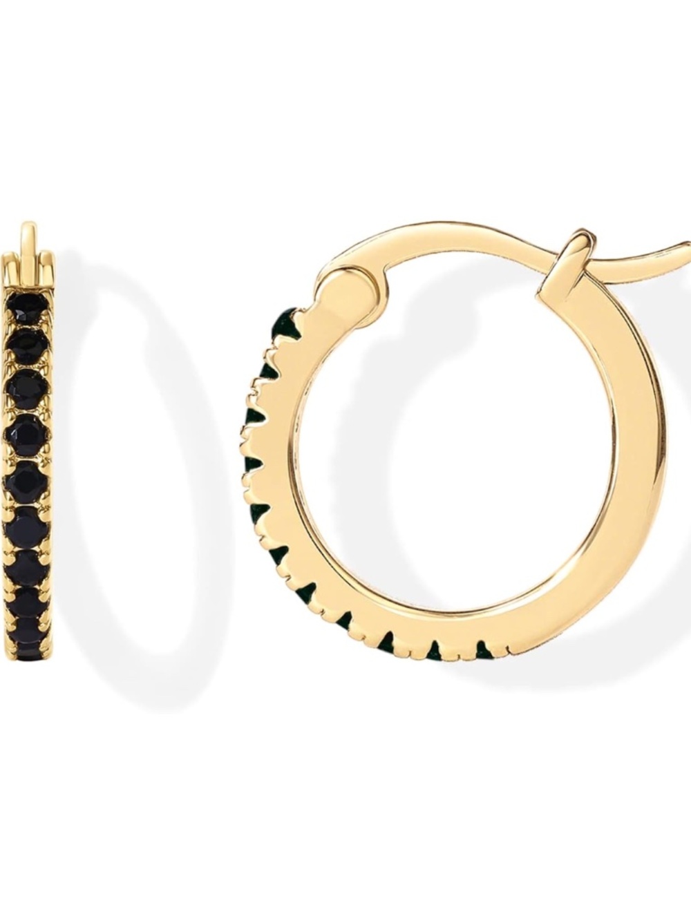 5 for $20: Pavoi gold and black hoop earrings